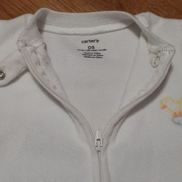 Carter's Fleece Long Sleeve Sleep Sack 0-9 Months GUC - Picture 6 of 7